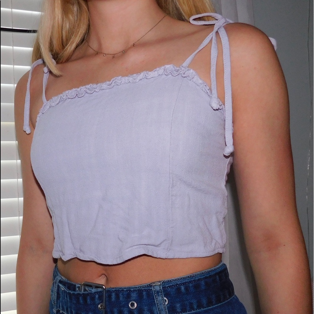 Purple crop top